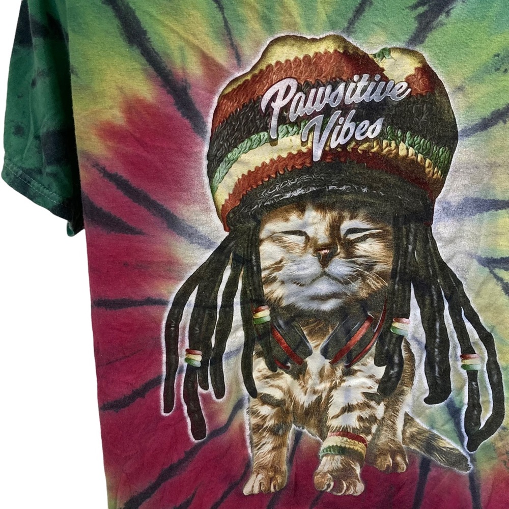 Pawsitive Vibes Rastafari Tee S